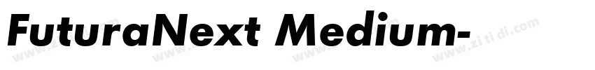FuturaNext Medium字体转换